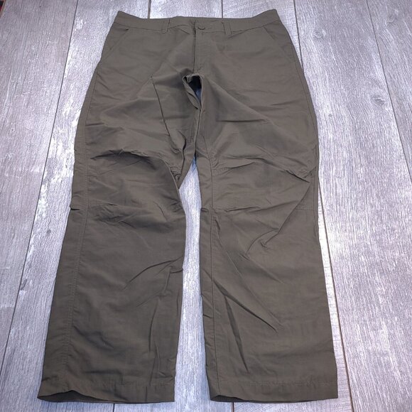 Eddie Bauer Pants Mens 36x30 Travex Green Outdoor Hiking Straight Lightweight - Picture 2 of 10
